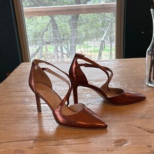 Naturalizer Shimmering Copper Heels